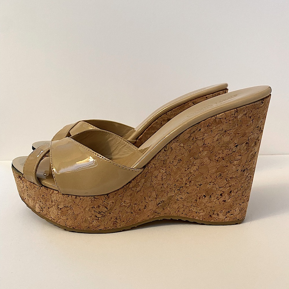 Jimmy Choo Pandora Patent Wedge